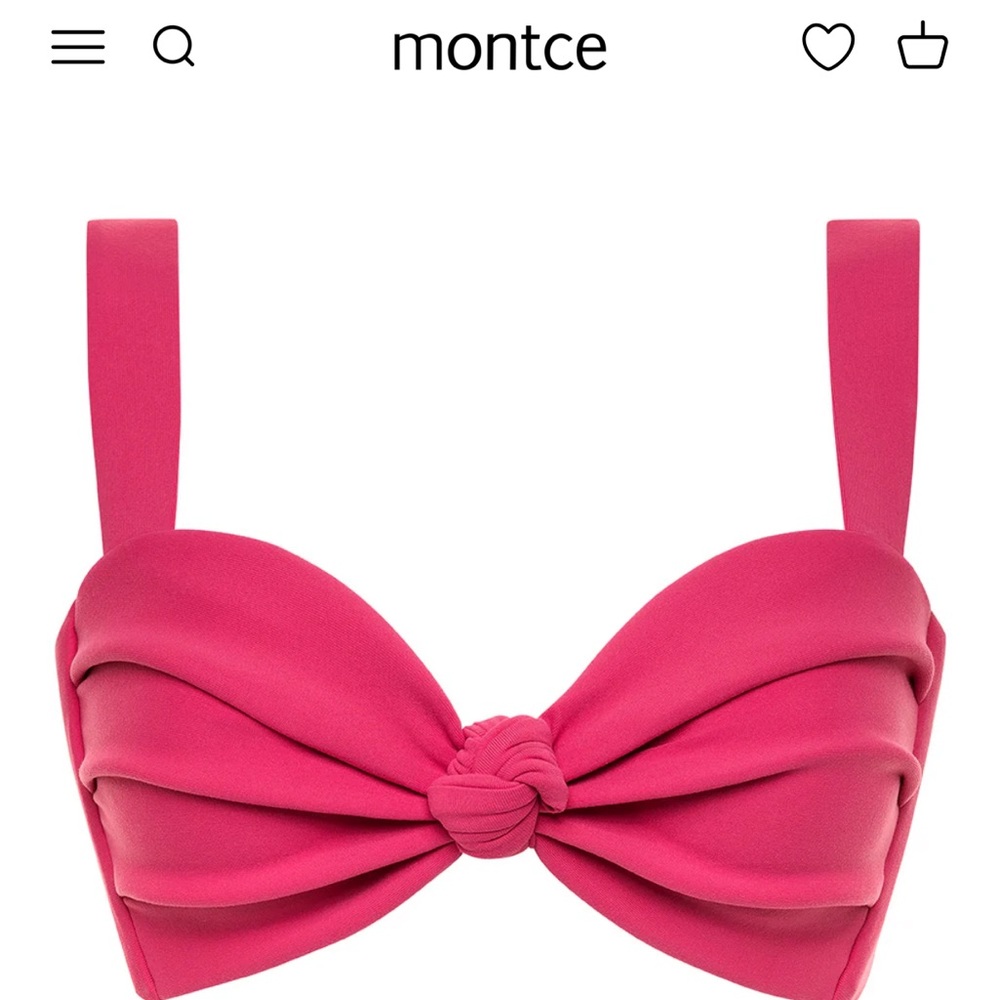 Montce NEW Raspberry Hayden Bikini Top